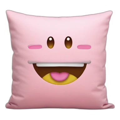 On a pink cushion sticker