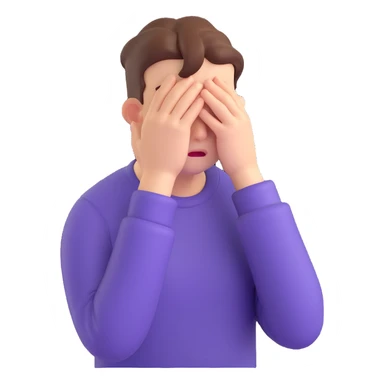 facepalming person sticker