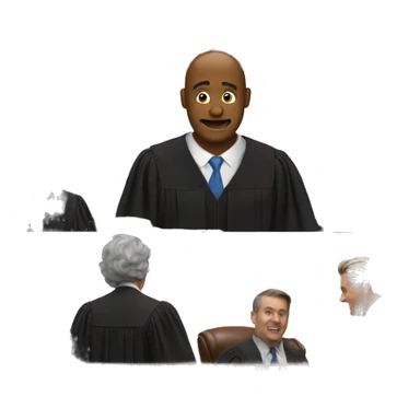 Guy jumps at the judge sticker