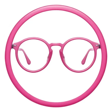  a pink glasses sticker