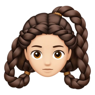 Hair braided sticker