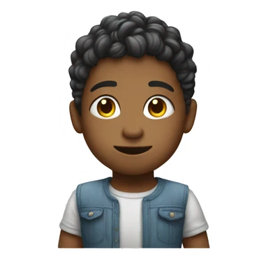 the child is playing sticker