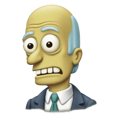 Hands scheming like Mr Burns from the Simpsons sticker