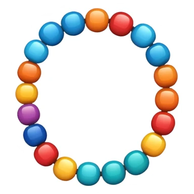 Colorful String Bead sticker