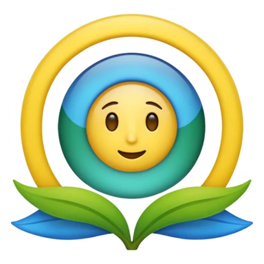 علم فيه اللون الازرق و الاخضر و الاصفر و في وسطه رمز الامازيغ sticker