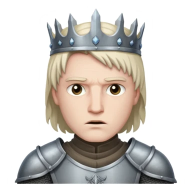 knight king  from Games of throne character face only front face sticker