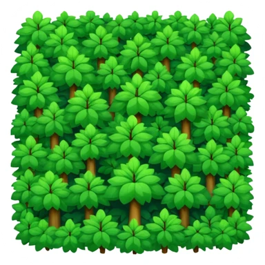 a top view of the forest  sticker