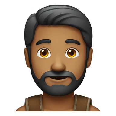 Indian man with small beard  sticker