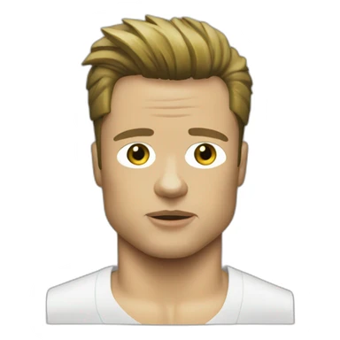 brad pitt in fight club sticker