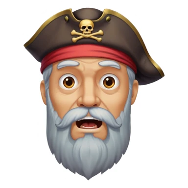 I'm an old bearded pirate and I'm just shocked by all this. sticker