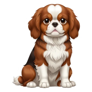 Fat Cavalier King Charle  sticker