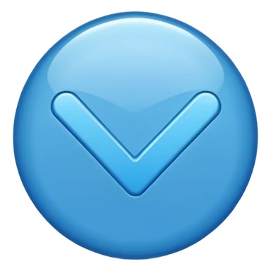 BLUE TICK white background sticker