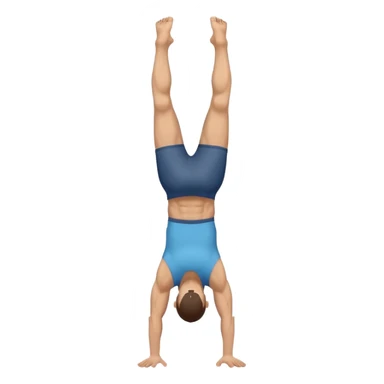a man doimg a handstand sticker