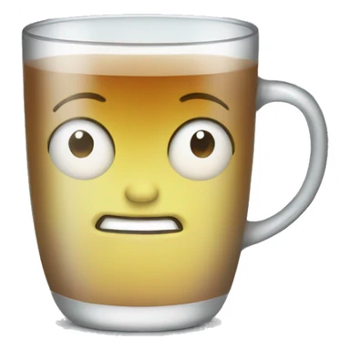 tea glass cup sticker