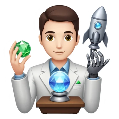 A trader with 💎🔮🤖💵🚀 sticker