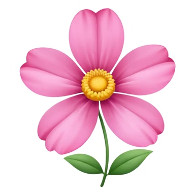 Pink flover sticker