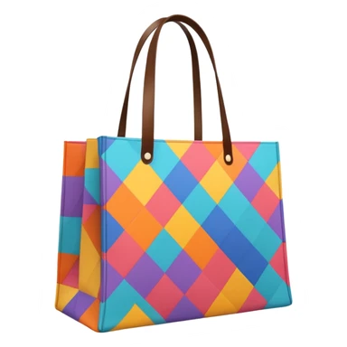aesthetic shopping bag with pattern sticker