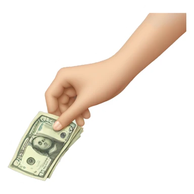 Woman hand holding a money euro sticker