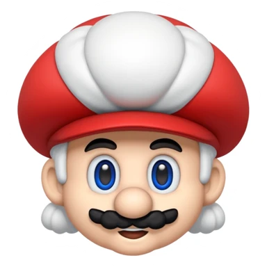 Ein Pudel im aussehen vom SuperMario Universum sticker