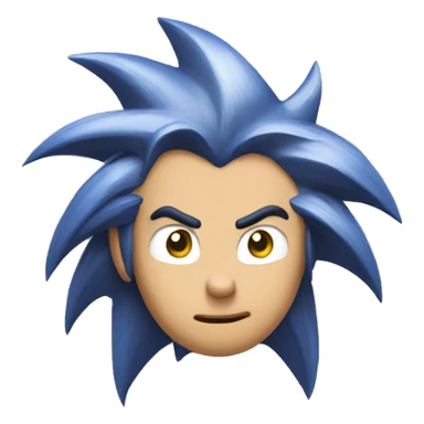 Sonic de cabelo arrepiado sticker