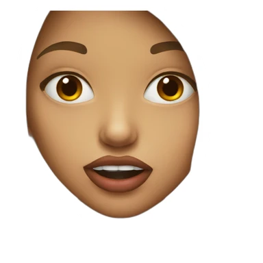 girl biting lips  sticker