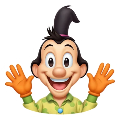 Goofy from Disney, cheerful expression sticker