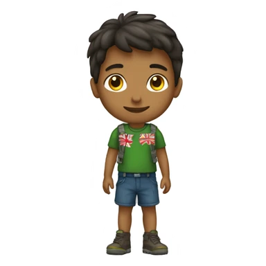 Jeune avec un drapeau de l’agerie sticker