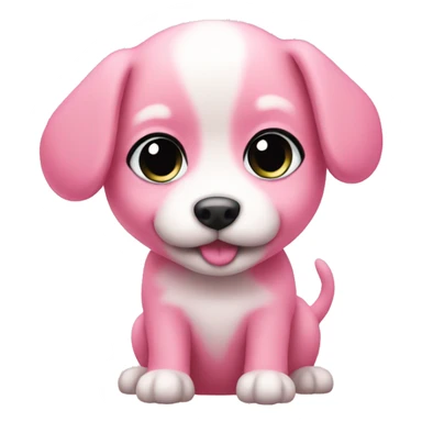 pink puppy cute sticker