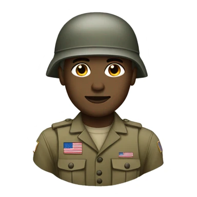 white american soldier sticker