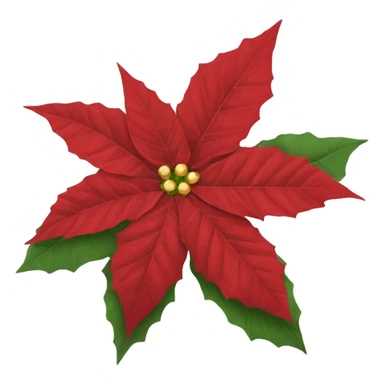 Poinsettia sticker