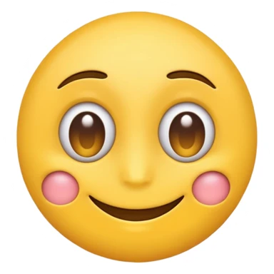 Normal yellow simple Emoji Smiling with eye bags sticker