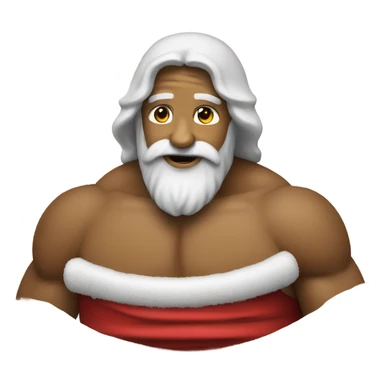 Jesus wrestling Santa Claus sticker