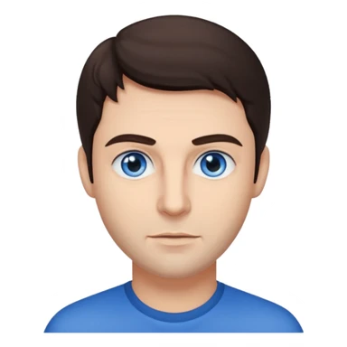 Tony Ward (b.1963) with dark brown hair sticker