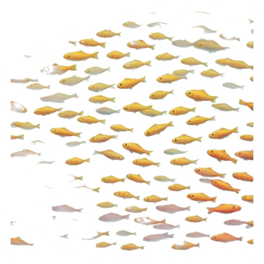 Colorful fish swimming in a clear blue sea  sticker