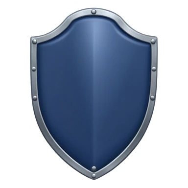 a navy blue shield with a iron glove  sticker