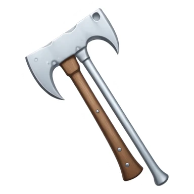 Axe with snow sticker