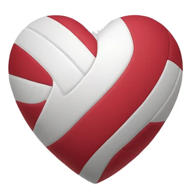 volleyball heart sticker