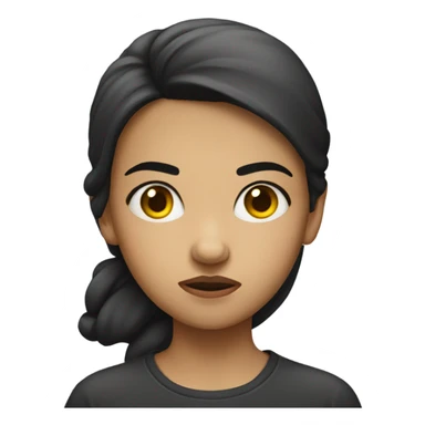 girl, suspicious raised eyebrow sticker