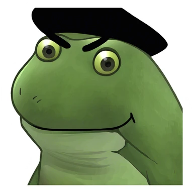 Wide thick black eyebrows  sticker