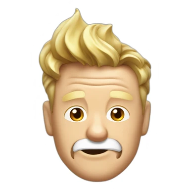 Gordon Ramsey sniffing white sugar  sticker