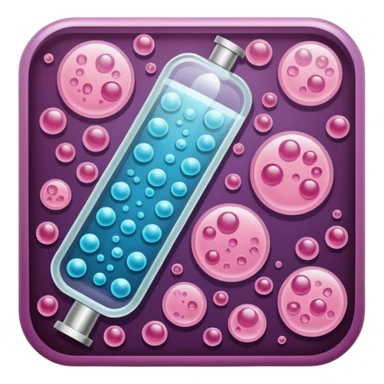 microscope slide with cells histology sticker