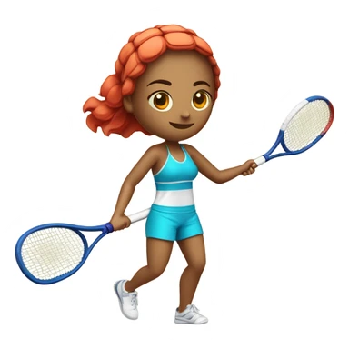 raquete beach tennis com bolinhas menina sticker