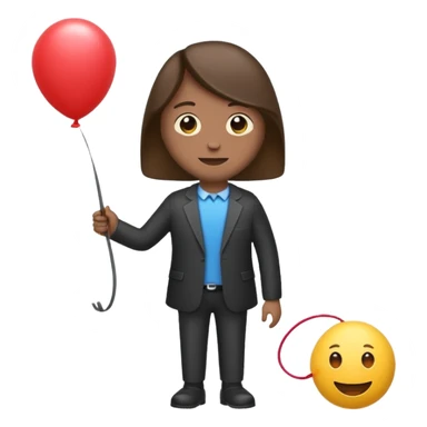 maak een emoji met een persoon in eht midden, een tekstbalon met een vinkje en een teksbalon met een kruis sticker
