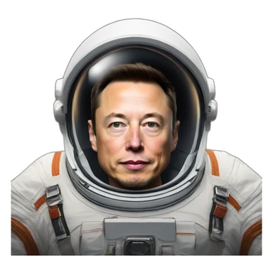elon musk on space suit sticker