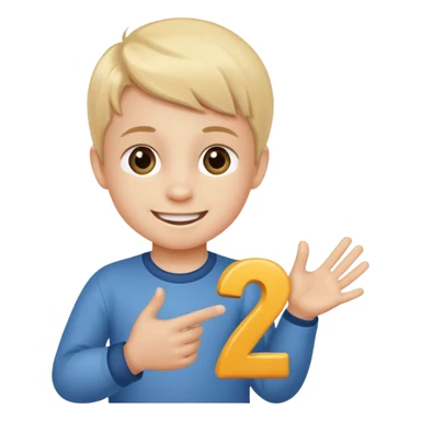 A Lil kid holding 6 7  sticker