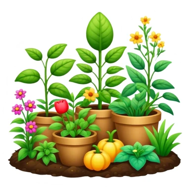 organic garden  sticker