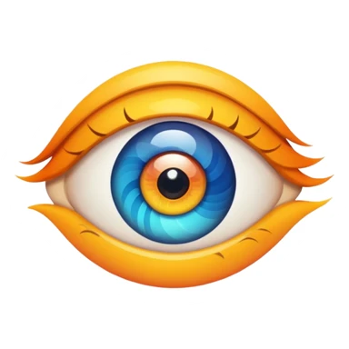  eyes spin multicolore sticker