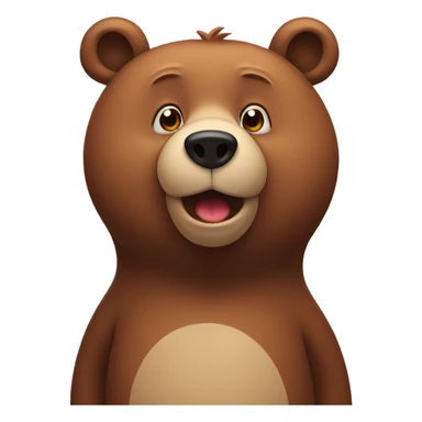 Bear blowing kisses  sticker