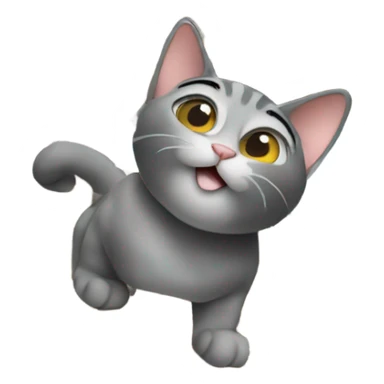 cat climbs the eiffel tower sticker