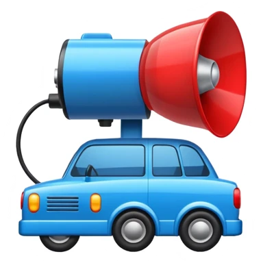 SIRENA DE CARRO DE POLICIA  sticker